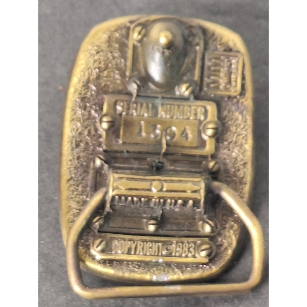 Vintage 1983 MM Limited Chicago Flying Eagle Plate Belt Buckle - Picture 5 of 5